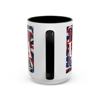 USA WHfont Center Patriot Accent Mug by cypherpunkgear