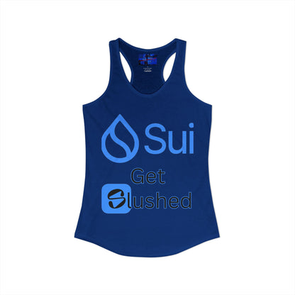 Sui: Get Slushed Women's Racerback Tank Top by cypherpunkgear.com