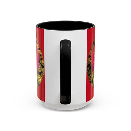 Bitcoin is My Valentine Red Accent Mug by cypherpunkgear.com