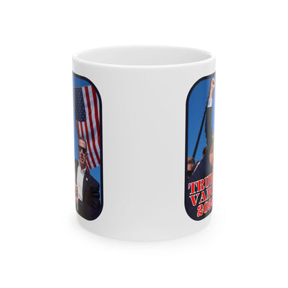 Trump and Vance 2024 White Mug by cypherpunkgear