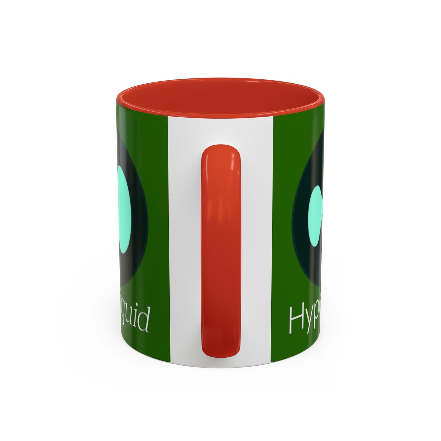 Hyperliquid White font Green Accent Mug by cypherpunkgear.com