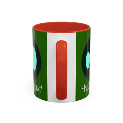 Hyperliquid White font Green Accent Mug by cypherpunkgear.com