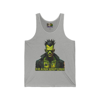 Frankenpunk Unisex Jersey Tank Top by CreepyCrafts.boo