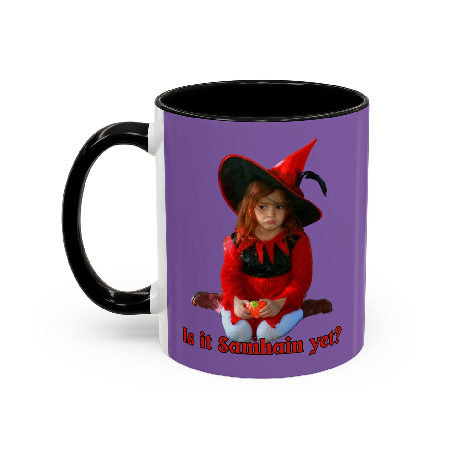Is it Samhain yet? Light Purple Accent Mug by CreepyCrafts.boo