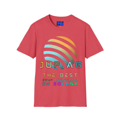 Jupiter (JUP) the best aggregator on Solana Light colors Unisex T-Shirt by cypherpunkgear.com
