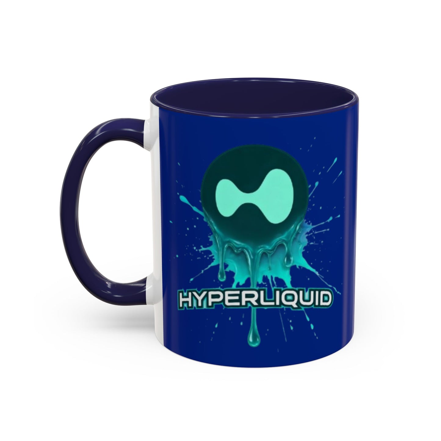 HYPE Drip Blue Accent Mug by cypherpunkgear.com