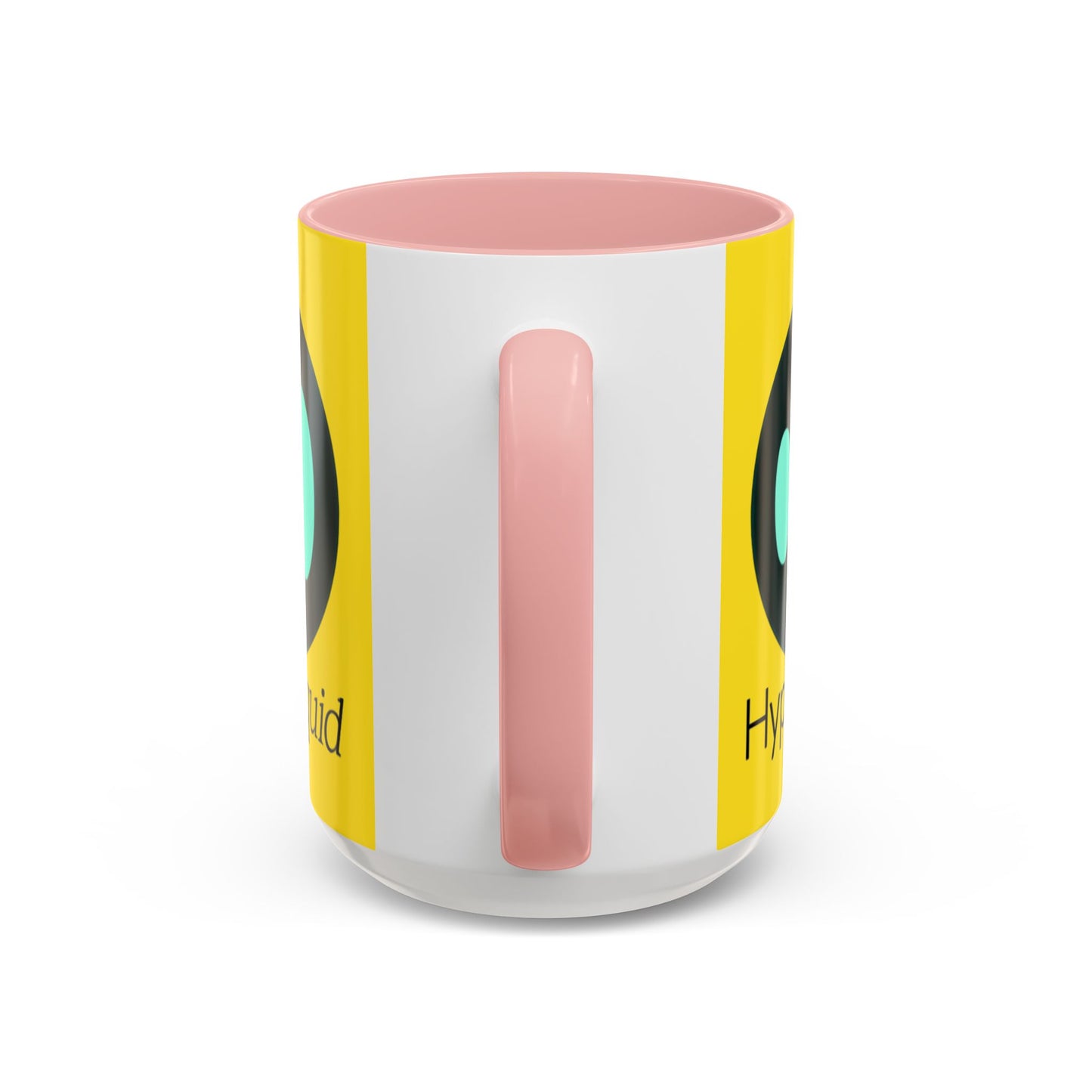 Hyperliquid Black font Yellow Accent Mug by cypherpunkgear.com