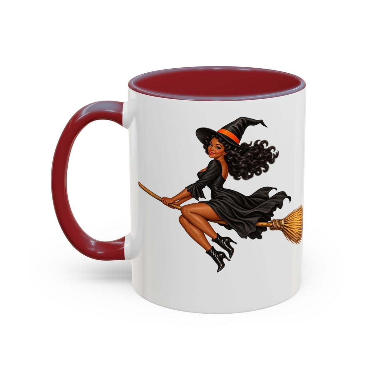 Velvet Vex White Accent Mug by CreepyCrafts.boo