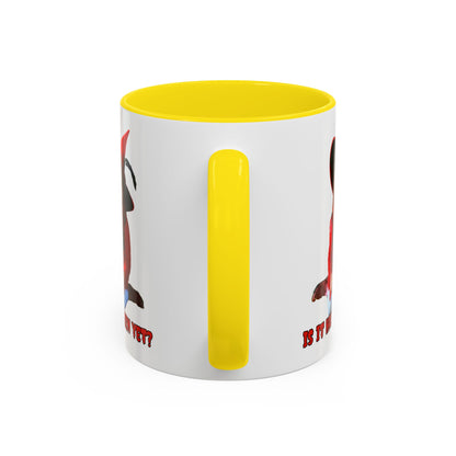 Is it Halloween yet? White Accent Mug by CreepyCrafts.boo