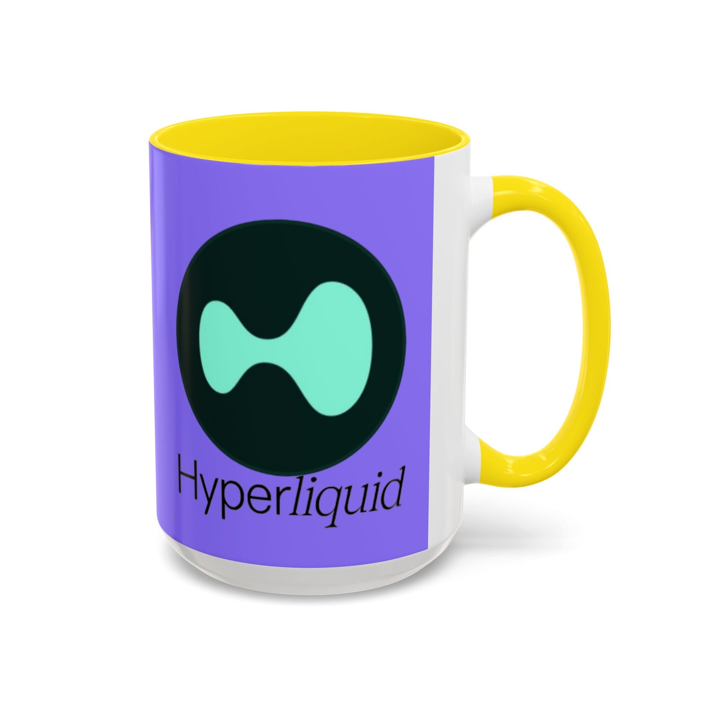 Hyperliquid Black font Light Purple Accent Mug by cypherpunkgear.com