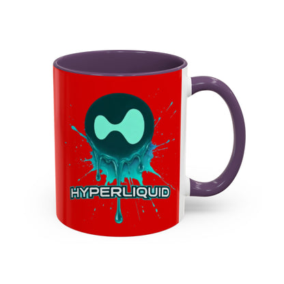 HYPE Drip Red Accent Mug by cypherpunkgear.com