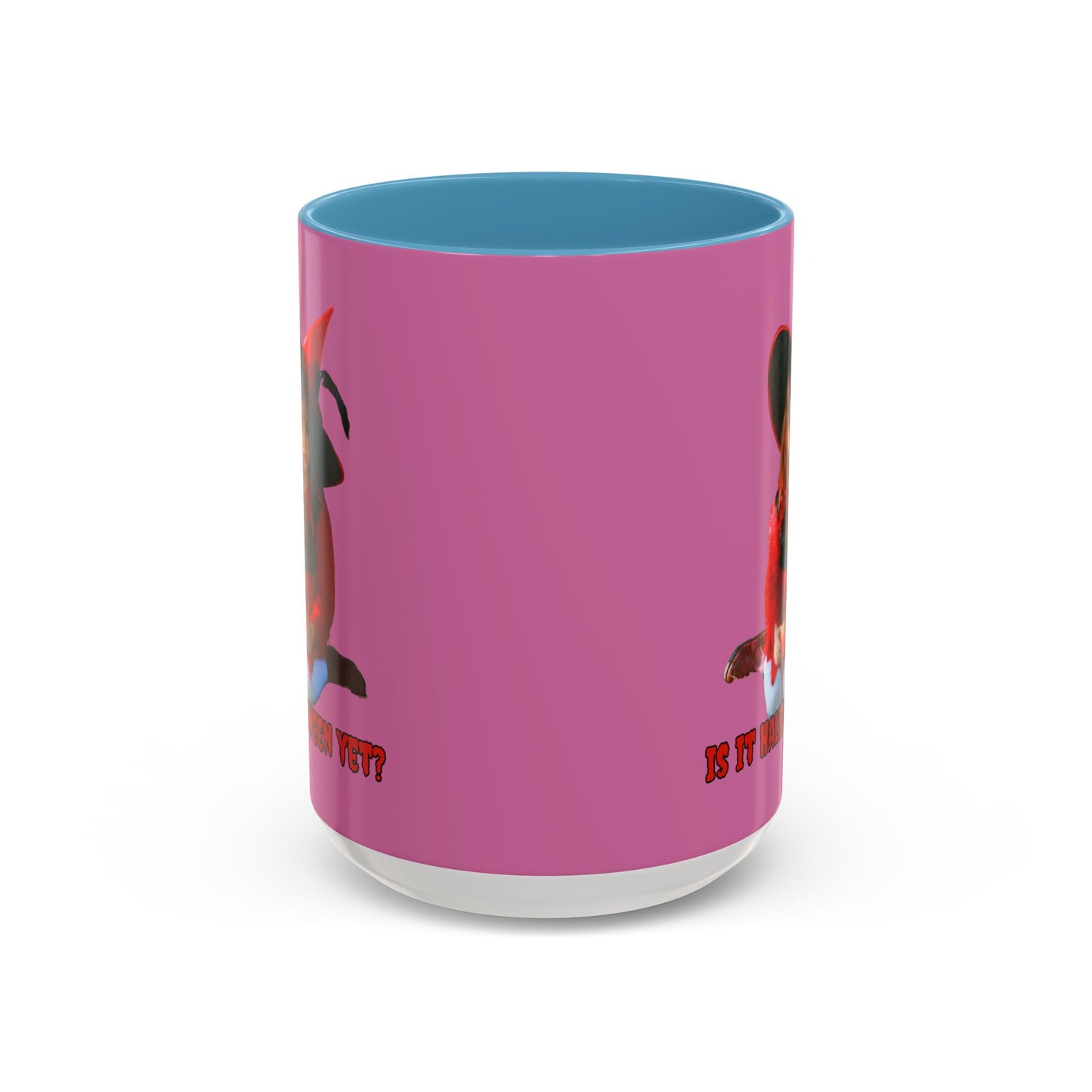 Is it Halloween yet? Pink Accent Mug by CreepyCrafts.boo
