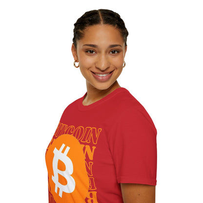 Bitcoin Bitcoin Bitcoin (BTC) LTcolors Unisex T-Shirt by cypherpunkgear