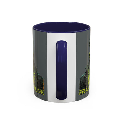 Frankenpunk Grey Accent Mug by CreepyCrafts.boo