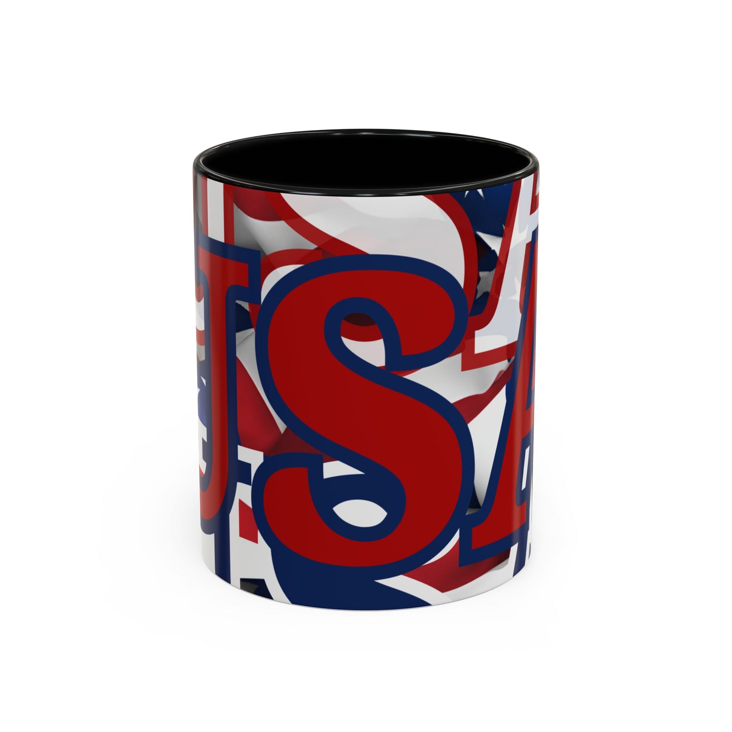 USA! USA! USA RDfont Patriot Accent Mug by cypherpunkgear