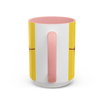 Velvet Vex Yellow Accent Mug by CreepyCrafts.boo
