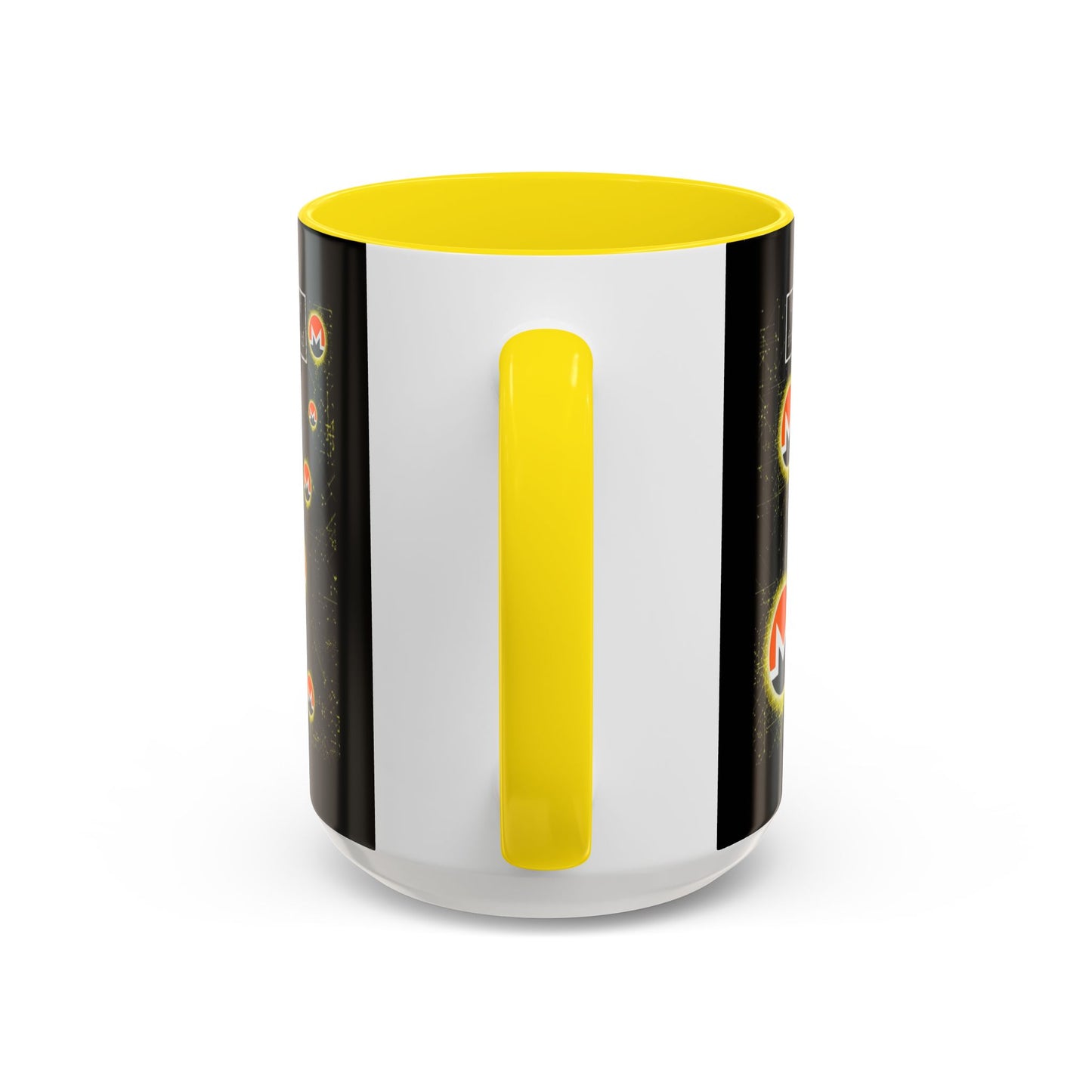 Monero (XMR) don't assume your freedoms are assured Black Accent Mug by cypherpunkgear.com