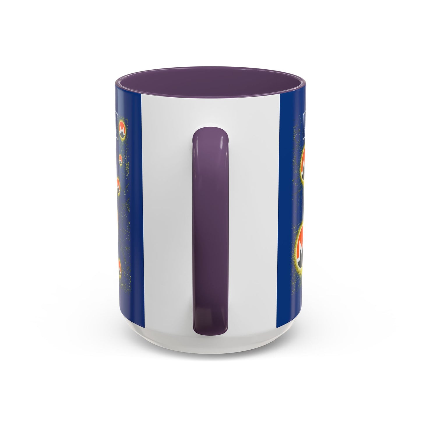 Monero (XMR) don't assume your freedoms are assured Blue Accent Mug by cypherpunkgear.com