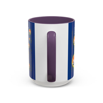 Monero (XMR) don't assume your freedoms are assured Blue Accent Mug by cypherpunkgear.com