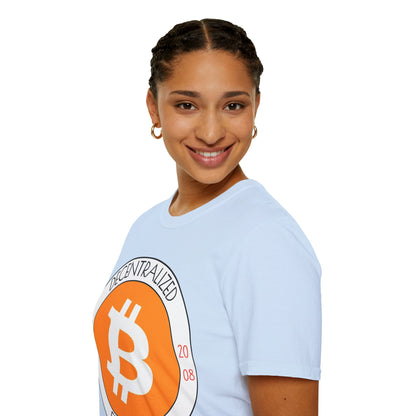 Bitcoin Decentralized Freedom LTcolors Unisex T-Shirt by cypherpunkgear.com