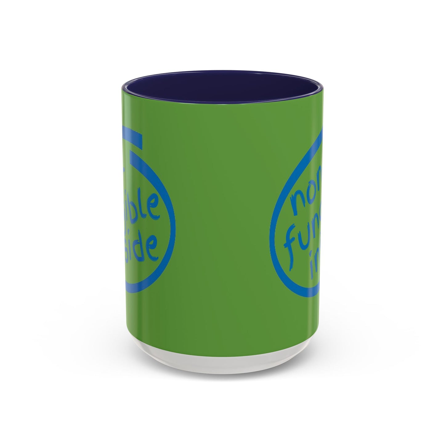 Non-Fungible Inside Green Accent Mug by cypherpunkgear.com