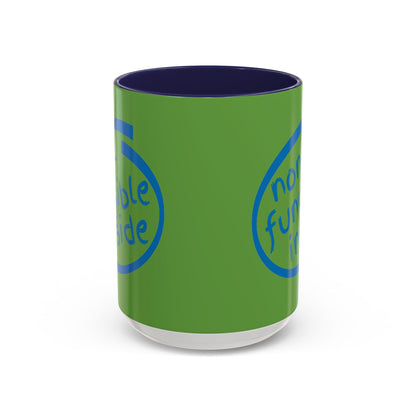 Non-Fungible Inside Green Accent Mug by cypherpunkgear.com