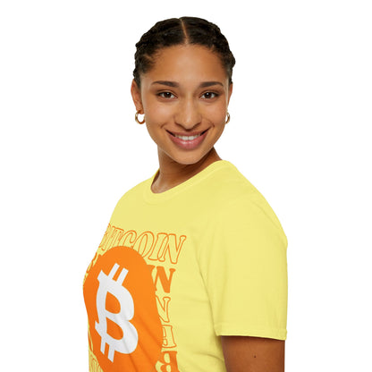Bitcoin Bitcoin Bitcoin (BTC) Light colors Unisex T-Shirt by cypherpunkgear.com