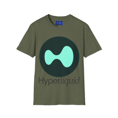 Hyperliquid Black font Unisex T-Shirt by cypherpunkgear.com