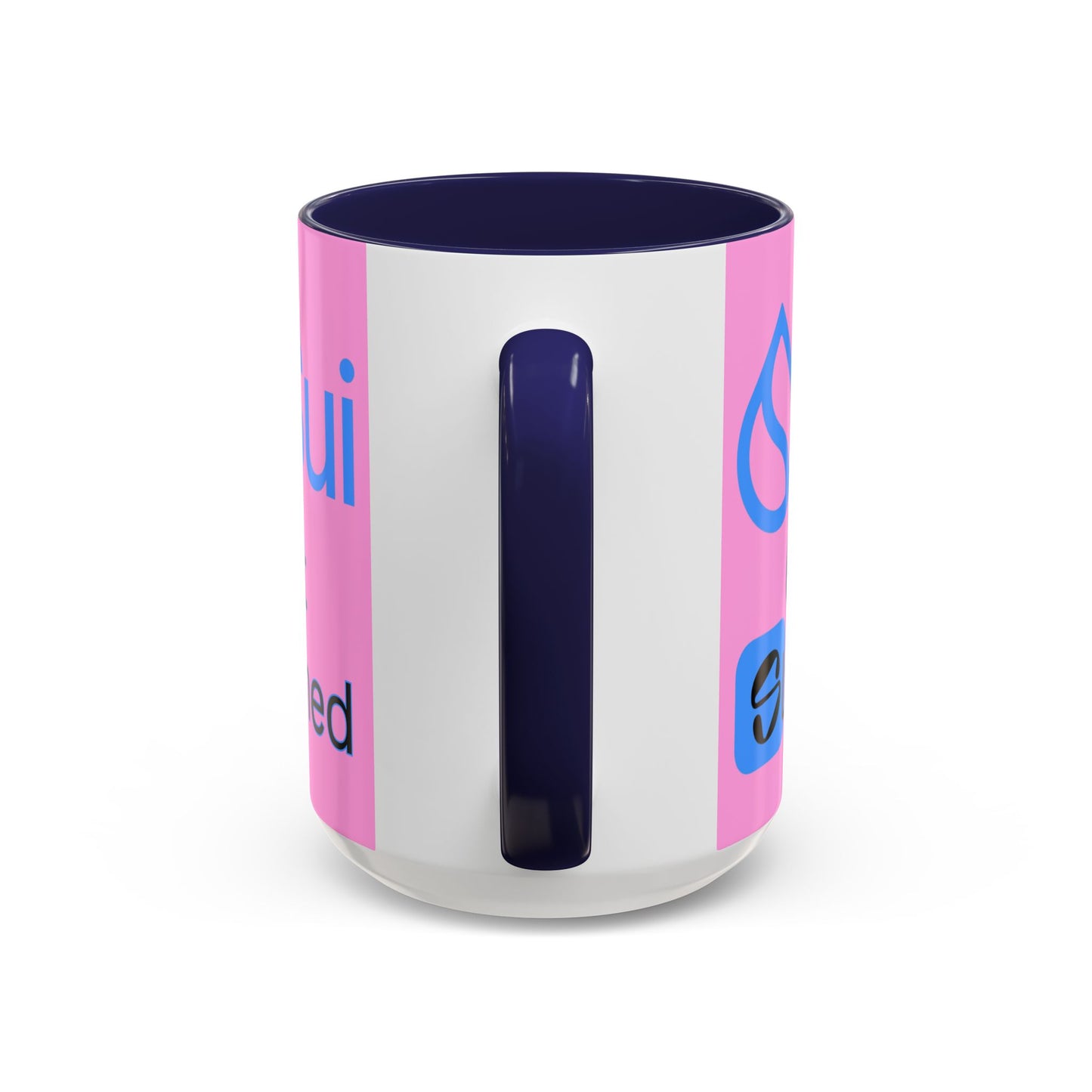 Sui: Get Slushed Pink Accent Mug by cypherpunkgear.com