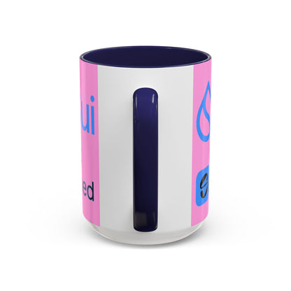 Sui: Get Slushed Pink Accent Mug by cypherpunkgear.com