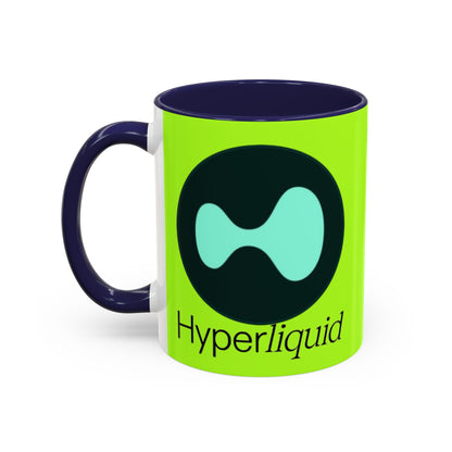 Hyperliquid Black font Green Accent Mug by cypherpunkgear.com