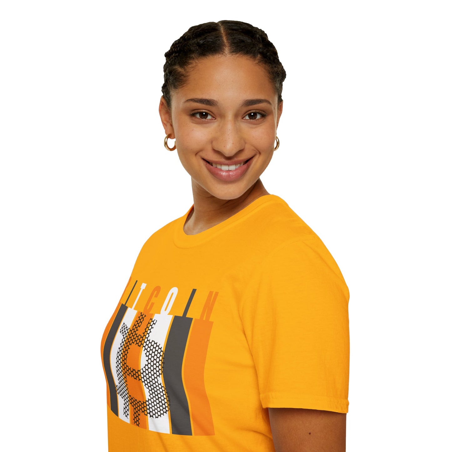 Bitcoin (BTC) LTcolors Unisex T-Shirt by cypherpunkgear