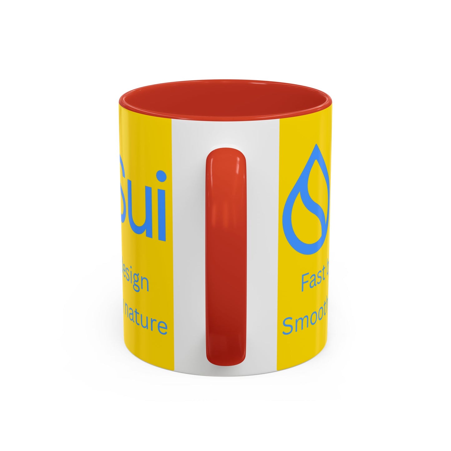 SUI Yellow Accent Mug by cypherpunkgear.com