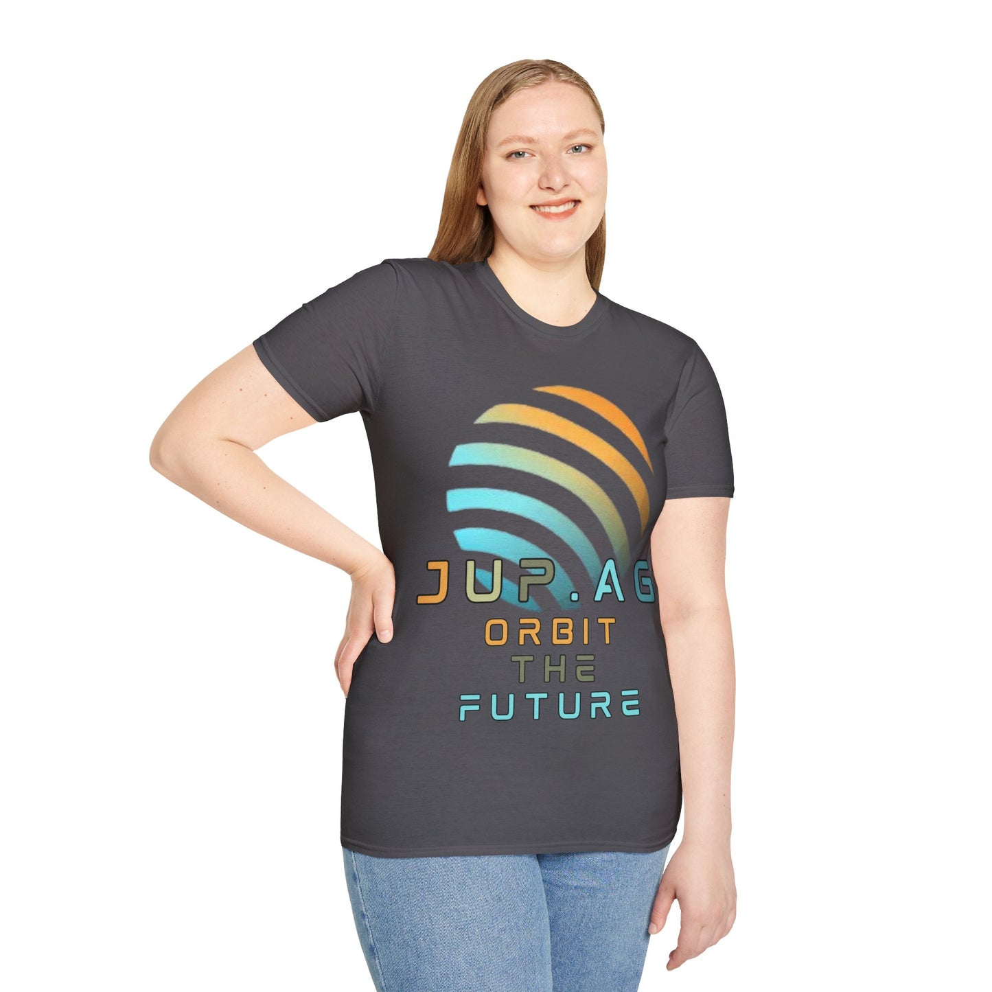 Jupiter (JUP) Orbit the Future Dark colors Unisex T-Shirt by cypherpunkgear.com