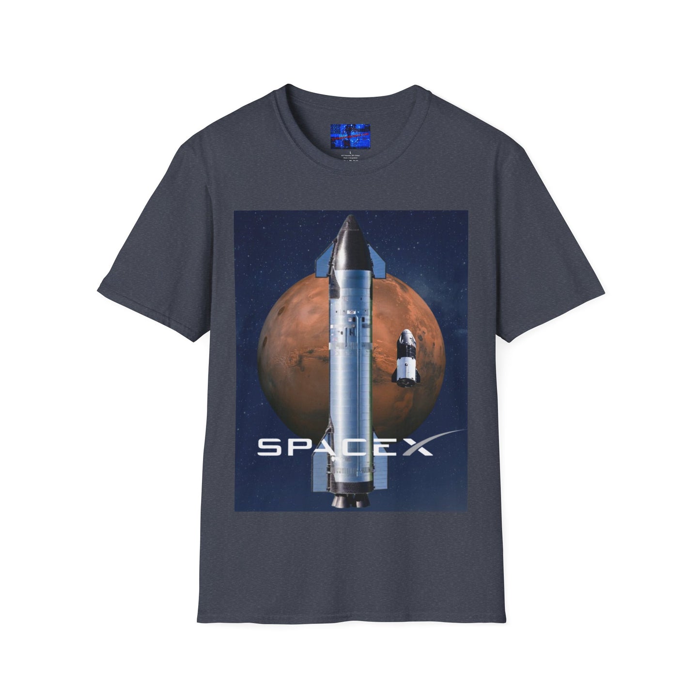 SpaceX Mars Unisex T-Shirt by cypherpunkgear.com