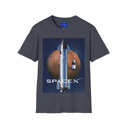 SpaceX Mars Unisex T-Shirt by cypherpunkgear.com
