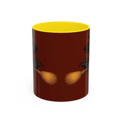 Velvet Vex Brown Accent Mug by CreepyCrafts.boo