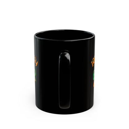 Irish Whiskey makes it better Orange, White, and Green font Black Mug by cypherpunkgear.com