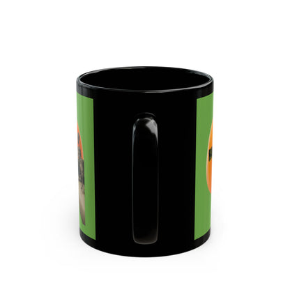 Is it Halloween yet? Skeleton's Giant Pumpkin Green Mug by CreepyCrafts.boo