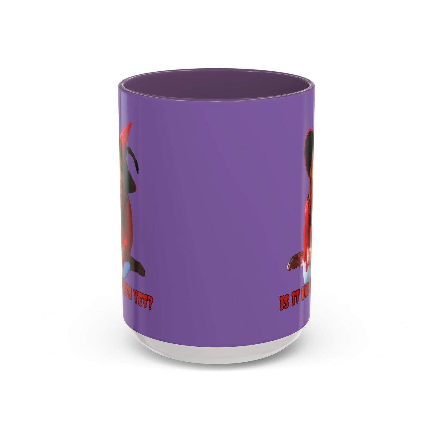 Is it Halloween yet? Light Purple Accent Mug by CreepyCrafts.boo
