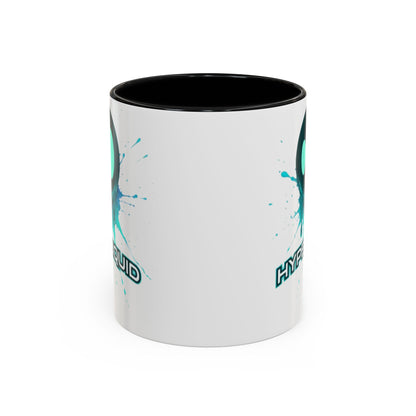 HYPE Drip White Accent Mug by cypherpunkgear.com
