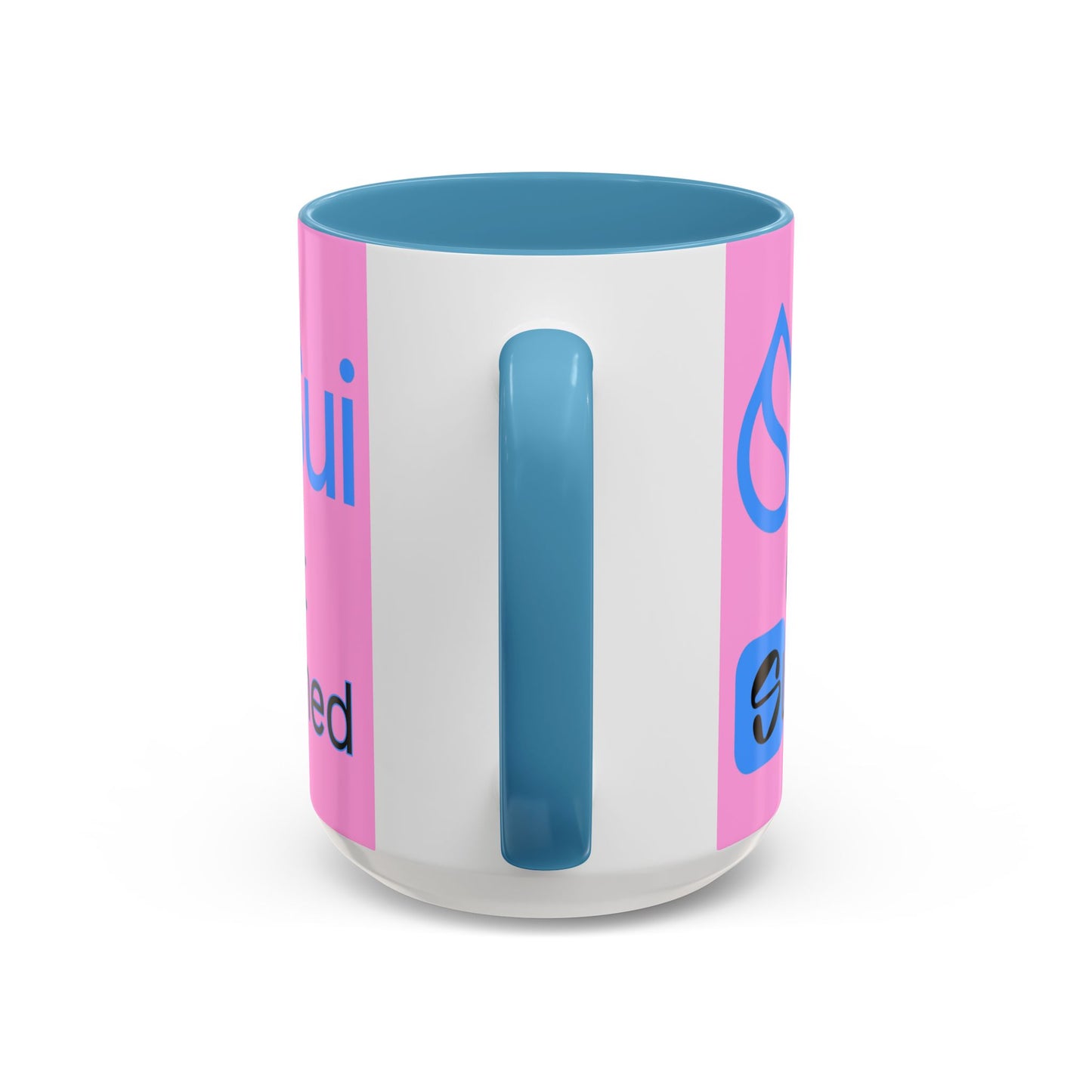 Sui: Get Slushed Pink Accent Mug by cypherpunkgear.com