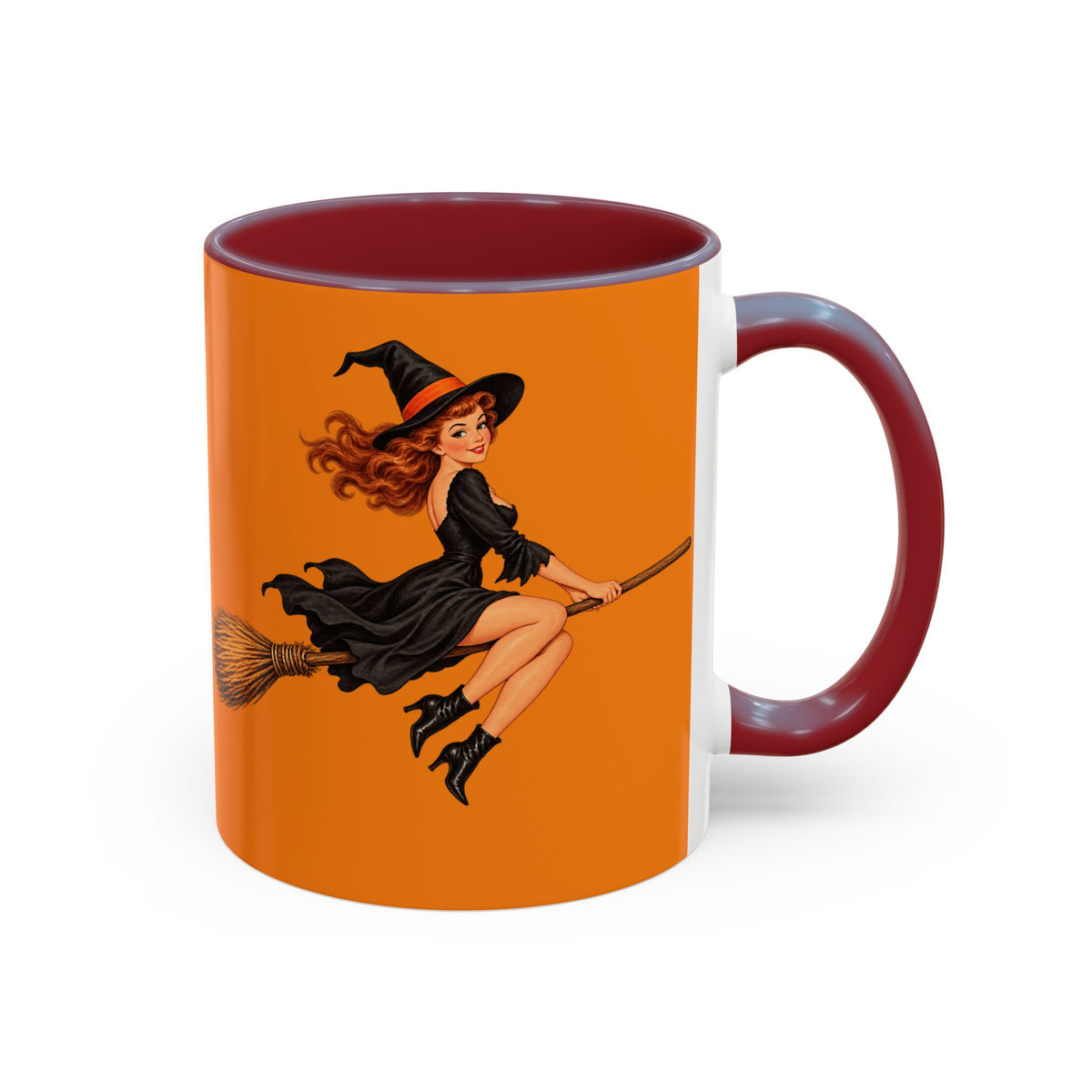 Hazel Hex Orange Accent Mug by CreepyCrafts.boo