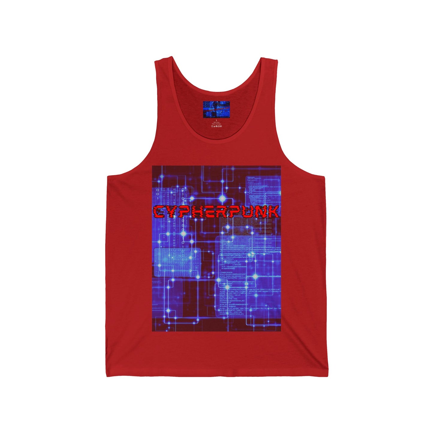 Cypherpunk Unisex Jersey Tank Top by cypherpunkgear.com