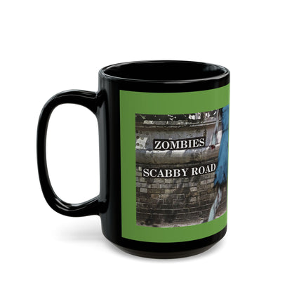 2-sided, Scabby Road Green Mug by CreepyCrafts.boo