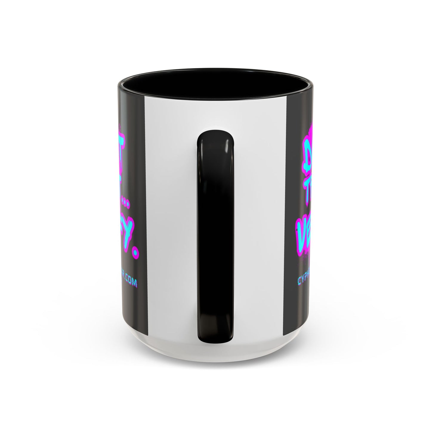 Don't Trust...Verify. Grey Accent Mug by cypherpunkgear.com