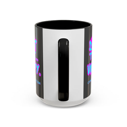 Don't Trust...Verify. Grey Accent Mug by cypherpunkgear.com