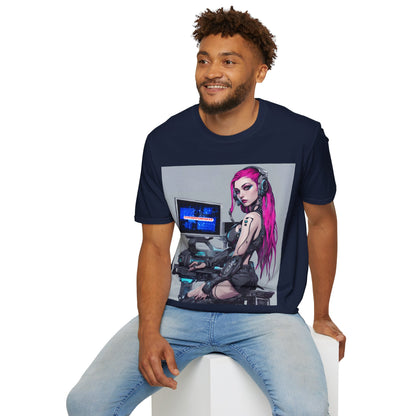 Netrunner Cyberpunk Unisex T-Shirt by cypherpunkgear