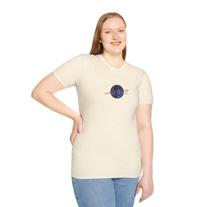 2-sided, cypherpunkgear.com logo Light colors Unisex T-Shirt by cypherpunkgear.com