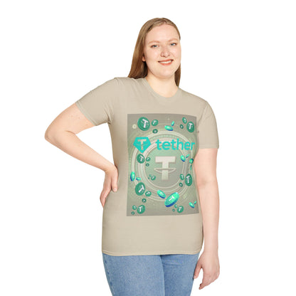 Tether LTcolors Unisex T-Shirt by cypherpunkgear.com